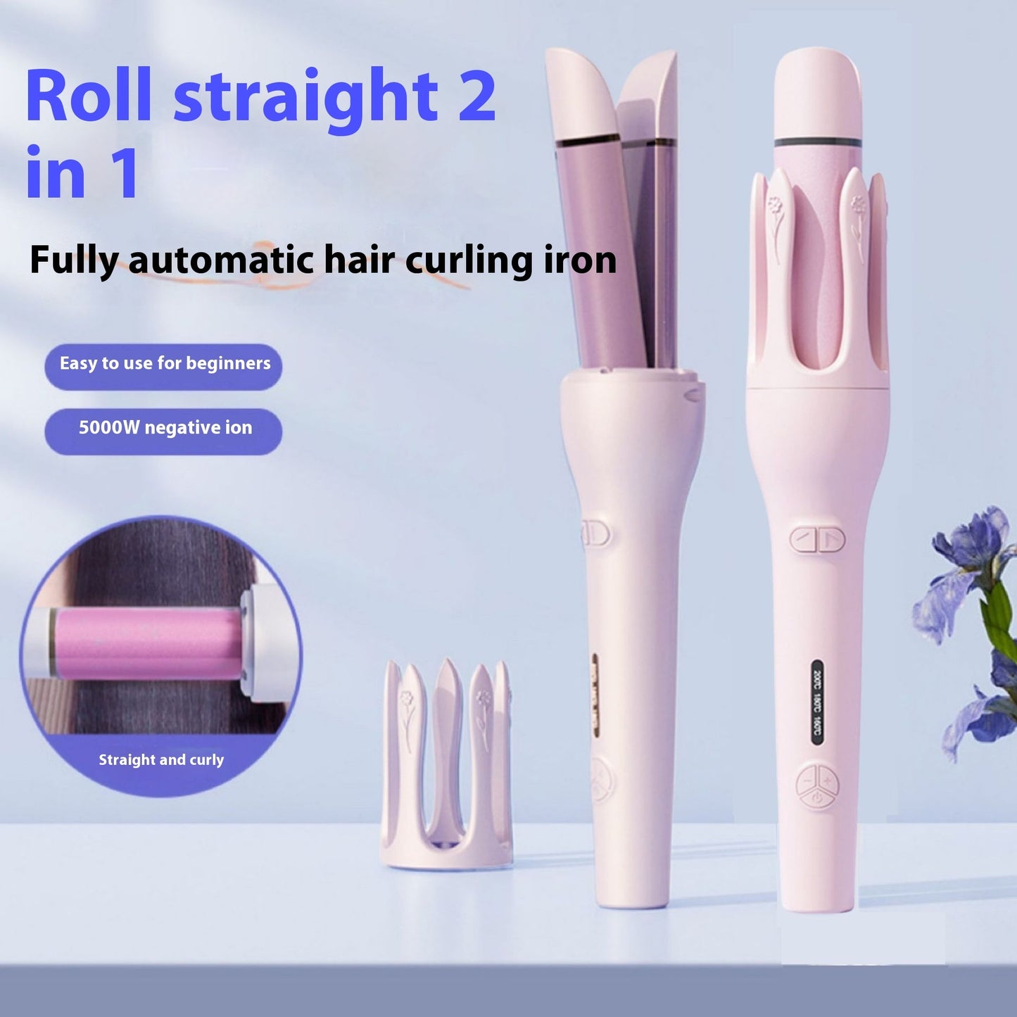 Nuvé Aura™ Rotating Hair Curler Straightener