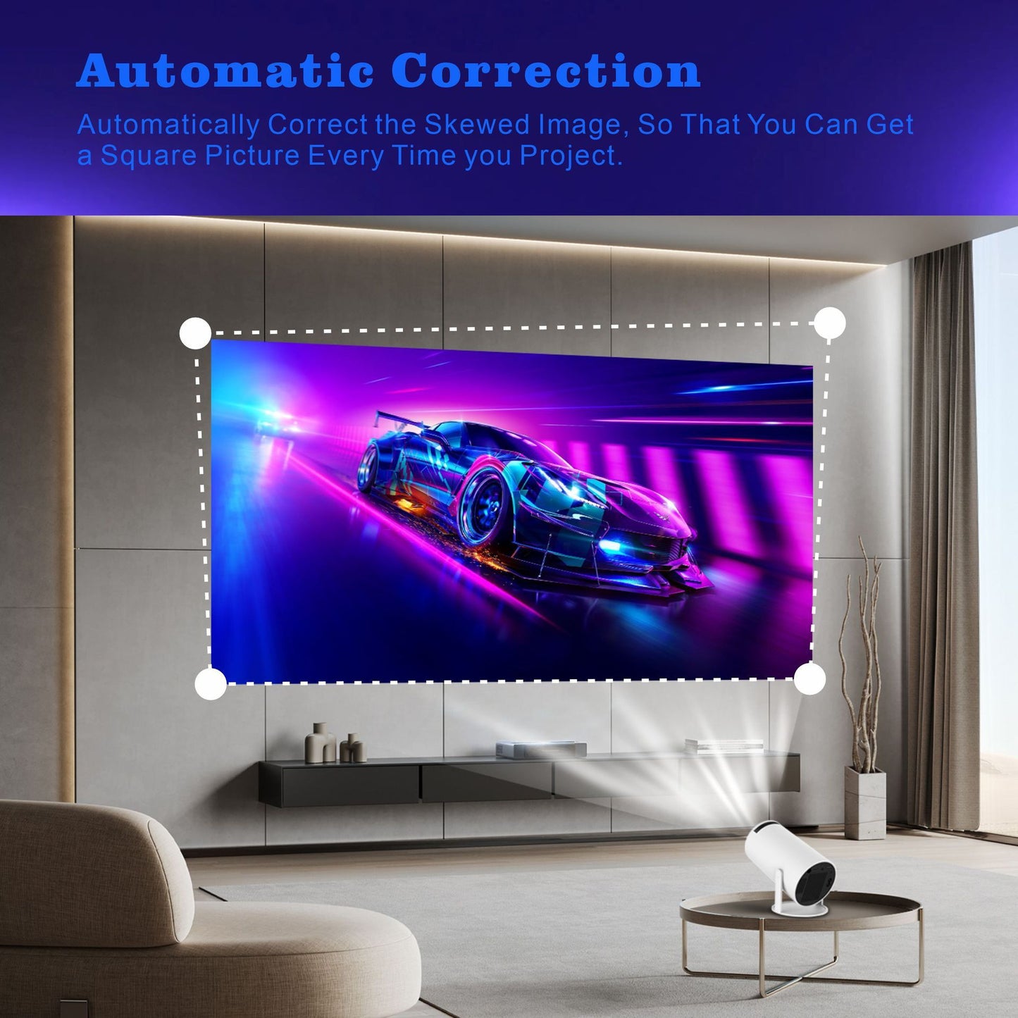 Nuvé Aura™  Pro Smart Portable 4k Projector